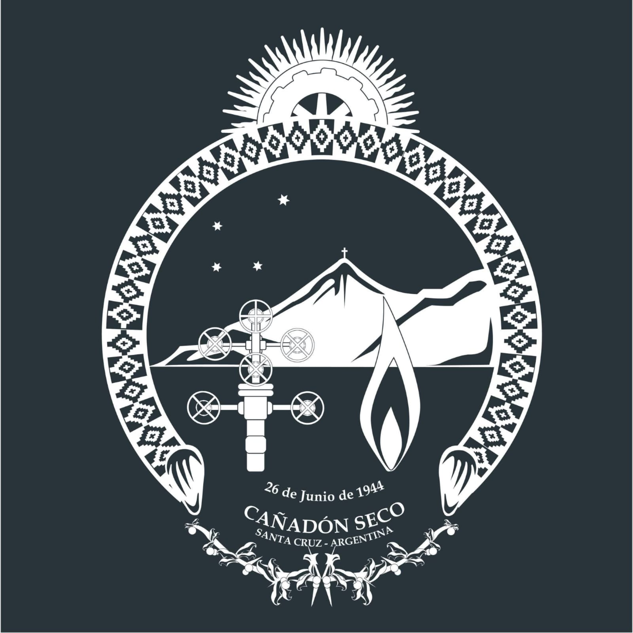 Escudo de la Comuna de Cañadón Seco